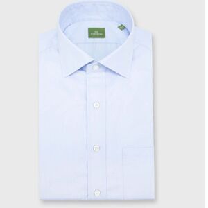 Sid Mashburn Spread Collar Dress Shirt Button Down Slim Size 34 / 17